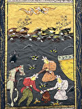 Asillerin Kurultayı Adlı El Yapımı Minyatür Resim 20,5x12 cm