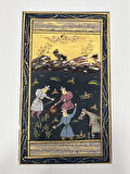 Kadim Otağ Adlı El Yapımı Minyatür Resim 20,5x12 cm