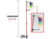 Meilujie Ayarlanabilir Dikey Sıçrama Ölçüm Cihazı 1.2-3.5 Metre