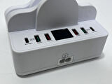 6 Port Usb Dual Kablosuz Şarj Cihazı 80W