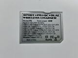 6 Port Usb Dual Kablosuz Şarj Cihazı 80W