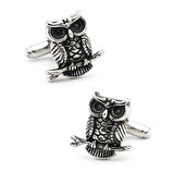 Baykuş Tasarım Erkek Gömlek Kol Düğmesi