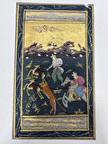 Kadim Ormanda Son Kuşu Adlı El Yapımı Minyatür Resim 21x12 cm