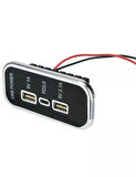 Type-C USB 3 Portlu Araç Şarj Soketi Adaptörü 12V-24V 