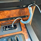 Type-C USB 3 Portlu Araç Şarj Soketi Adaptörü 12V-24V 