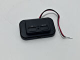 Type-C USB 2 Portlu Araç Şarj Soketi Adaptörü 12V-24V 
