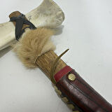 El Yapımı Kızılderili Doğal Kemik Balta 45cm (Model 7)