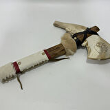 El Yapımı Kızılderili Doğal Kemik Balta 45cm (Model 5)