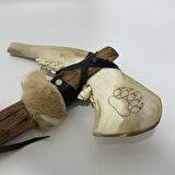 El Yapımı Kızılderili Doğal Kemik Balta 45cm (Model 5)