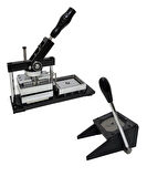 Manuel Rozet Basma ve Köşe Yuvarlama Makinesi Seti 80x53mm