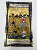 Sessiz Tuzak Adlı El Yapımı Minyatür Resim 20,5x12,5 cm
