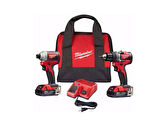 Milwaukee 2892-22CT M18 Fırçasız 2'li Akülü Matkap ve Vidalama Set