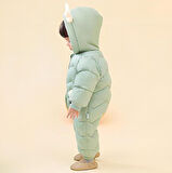 Bebek Fermuarlı Kozmonot Tulum Yeşil 90 Beden