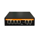 Tincam TBC-5PS4306N 4 Port 10/100M Poe + 2*100M Uplink RJ45 Port 65W Poe Switch
