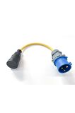 Sahil Besleme Adaptörü 16a-1x16 Mono Boy 50cm Ip44 Uyumlu
