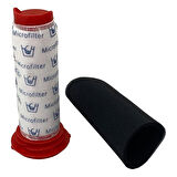 Siemens İle Uyumlu VCH6XTRM, Bosch İle Uyumlu BCH6ATH25L, BCH6ATH25, BCH65RT25K, 754176 Dik Süpürge Silindirik Filtresi