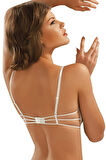 Kadın Destekli Taş Biyeli Şeritli Sütyen