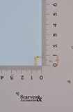 Tektaş Çelik Burun Piercingi Mini Tektaş Çelik Hızma 1.5 mm