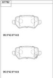 Hitech 010081 Arka Balata Venga 10-1.4-1.6 Astra G 02-Astra H 05-Zafira 00-Meriva 03-Combo 02- 