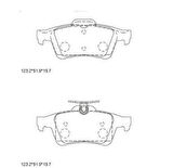 Hitech 010083 Arka Balata Mazda 3 5 Focus II-III C-Max Kuga-Laguna 08-Connect 14-S40-V40 Latitudee III Vectra C 