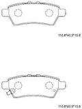 Hitech 010138 Arka Balata Navara 06-4x2-4x4 D40 X-T-Rail 03-07 Pathfinder 06-D1270 