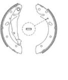 Hitech 020092 Arka Balata Avensis 98-02 1.6-1.8-2.0Wwt Kampana-Papuc K-2345 0986487572