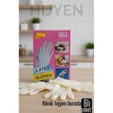 6'lı Kutulu Latex Eldiven Hijyenik, Esnek Ve Çok Amaçlı Kullanım İçin 722247