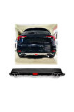 FİAT EGEA HATCHBACK UYUMLU BODY KİT DİFÜZÖR 4 ÇIKIŞ YUVARLAK SİYAH MODEL 2