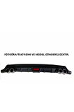 FİAT EGEA HATCHBACK UYUMLU BODY KİT DİFÜZÖR 4 ÇIKIŞ YUVARLAK SİYAH MODEL 2