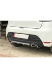 PEUGEOT 307 UYUMLU BODY KİT DİFÜZÖR 2 ÇIKIŞ KARE GRİ MODEL 3