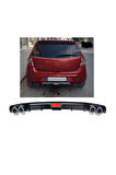 DACİA SANDERO UYUMLU BODY KİT DİFÜZÖR 4 ÇIKIŞ SİYAH YUVARLAK