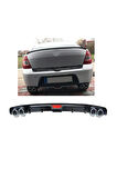 RENAULT SYMBOL 08-12 UYUMLU BODY KİT DİFÜZÖR 4 ÇIKIŞ SİYAH YUVARLAK