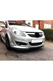 OPEL CORSA D UYUMLU ÖN TAMPON EKİ CUPRA LİP MAT SİYAH BODY KİT