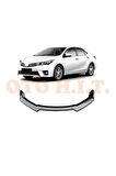 Toyota Corolla 2013-2018 Uyumlu Esnek Ayarlanabilir 3 Parça Kanatlı Piano Black Ön Lip