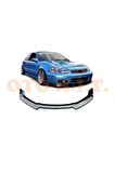 Honda Civic Ies 1999-2001 Uyumlu Esnek Ayarlanabilir 3 Parça Kanatlı Piano Black Ön Lip