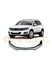 Volkswagen Tiguan Uyumlu Esnek Ayarlanabilir 3 Parça Kanatlı Piano Black Ön Lip