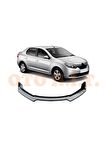 Renault Symbol 2013 Ve Üzeri Uyumlu Esnek Ayarlanabilir 3 Parça Kanatlı Piano Black Ön Lip