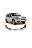 Fiat Palio Uyumlu Esnek Ayarlanabilir 3 Parça Kanatlı Piano Black Ön Lip
