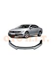 Volkswagen Passat B8 Uyumlu Esnek Ayarlanabilir 3 Parça Kanatlı Piano Black Ön Lip