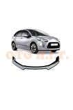 Citroen C3 2010-2015 Uyumlu Esnek Ayarlanabilir 3 Parça Kanatlı Piano Black Ön Lip
