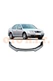 Volkswagen Bora Uyumlu Esnek Ayarlanabilir 3 Parça Kanatlı Piano Black Ön Lip