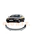 Renault Megane 1 Uyumlu  Esnek Ayarlanabilir 3 Parça Kanatlı Piano Black Ön Lip
