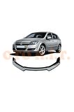 Opel Astra H Uyumlu Esnek Ayarlanabilir 3 Parça Kanatlı Piano Black Ön Lip
