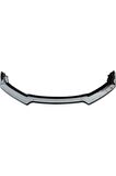 Bmw E90 3 Serisi Uyumlu Esnek Ayarlanabilir 3 Parça Kanatlı Piano Black Ön Lip