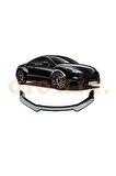 Peugeot Rcz Uyumlu Esnek Ayarlanabilir 3 Parça Kanatlı Piano Black Ön Lip