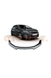 Peugeot 308 Uyumlu Esnek Ayarlanabilir 3 Parça Kanatlı Piano Black Ön Lip