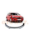 Opel Astra K Uyumlu Esnek Ayarlanabilir 3 Parça Kanatlı Piano Black Ön Lip