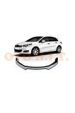 Citroen C4 2011-2017 Uyumlu Esnek Ayarlanabilir 3 Parça Kanatlı Piano Black Ön Lip