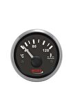 Mors Hararet Saati Siyah 12-24v Çap:55mm