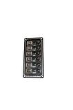 Izoleli Elektrik Switch Panelleri (dikey) 6li Siyah